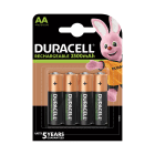 Duracell DX1500 Rechargeable AA Batteries 4 Pack