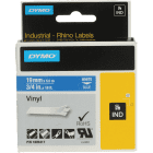 Dymo 1805417 Original White on Blue Vinyl Label Tape 19mm x 5.5m