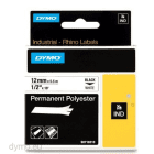 Dymo 18483 S0718210 Original Black on White Polyester Tape 12mm x 5.5m