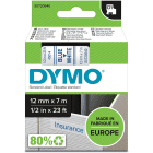 Dymo 45014 S0720540 Original D1 Blue on White Labelling Tape 12mm x 7m