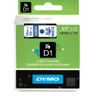 Dymo 45804 S0720840 Original D1 Blue on White Labelling Tape 19mm x 7m Dymo 45804 S0720840 Original D1 Blue on White Labelling Tape 19mm x 7m