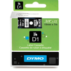 Dymo 45811 S0720910 Original D1 White on Black Labelling Tape 19mm x 7m Dymo 45811 S0720910 Original D1 White on Black Labelling Tape 19mm x 7m