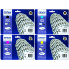 Epson 79XL BK C M Y Black Colour High Capacity Ink Cartridge 4 Pack Original Epson 79XL BK C M Y Black Colour High Capacity Ink Cartridge 4 Pack Original