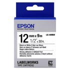 Epson LK 4WBW C53S654016 Original Strong Adhesive Black on White Labelling Tape 12mm x 9m