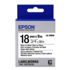 Epson LK 5WBW C53S655012 Original Strong Adhesive Black on White Label Tape 18mm x 9m Epson LK 5WBW C53S655012 Original Strong Adhesive Black on White Label Tape 18mm x 9m