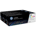 HP 128A CF371AM Original Cyan Magenta Yellow 3 Toner Cartridge Pack HP 128A CF371AM Original Cyan Magenta Yellow 3 Toner Cartridge Pack