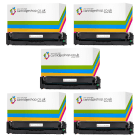 HP 201X CF400x2 1 2 3X Compatible High Yield Black Colour Toner Cartridge 5 pack
