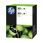 HP 301XL High Capacity Black Ink Cartridge Twinpack Original