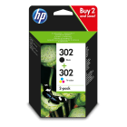 HP 302 X4D37AE Original Black and Colour Ink Cartridge Pack