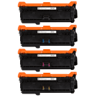 HP 507A CE400A CE401A CE402A CE403A Compatible Black and Colour Toner Cartridge Pack