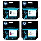 HP 711 Original Black Colour Ink Cartridge Multipack