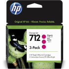 HP 712 Magenta Ink Cartridge 3 Pack Original