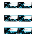 HP 746 Black and Colour Ink Cartridge 6 Pack Original