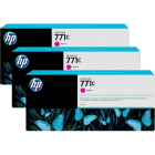 HP 771C B6Y33A Original Magenta Ink Cartridge 3 Pack Original