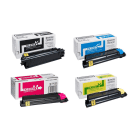 Kyocera TK 590BK C M Y Original Black Colour Toner Cartridge Multipack
