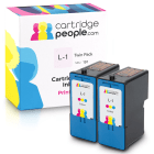 Lexmark 1 18C0781 x 2 Compatible Colour Ink Cartridge No.1