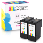 Lexmark 2 18CX190E 18C0190E x2 Compatible Colour Ink Cartridges