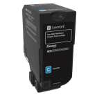 Lexmark 74C2HC0 Cyan High Capacity Return Programme Toner Cartridge Original Lexmark 74C2HC0 Cyan High Capacity Return Programme Toner Cartridge Original