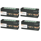 Lexmark 75B20 Original Return Program Black Colour Toner Cartridge 4 Pack