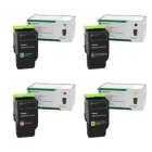 Lexmark 78C20 Black Colour Return Program Toner Cartridge 4 Pack Original
