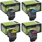 Lexmark 802 Original Black Colour Toner 4 Pack
