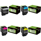 Lexmark 802X Extra High Capacity Original Black Colour Toner 4 Pack Lexmark 802X Extra High Capacity Original Black Colour Toner 4 Pack