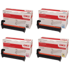 OKI 448444 BK C M Y Original Black Colour Drum Unit Multipack