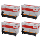 OKI 4484440 BK C M Y Original Black Colour Drum Unit Multipack