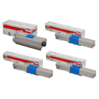 OKI 4497353 Original Black Colour Toner Cartridge 4 Pack