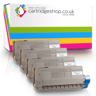 OKI 4650761 Compatible Black Colour Toner Cartridge 4 Pack