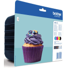 Original Brother LC123 Black Colour Ink Cartridge 4 Pack LC 123VALBP