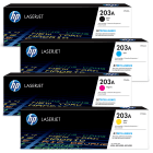 Original HP 203A Black Colour Toner Cartridge 4 Pack