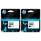 Original HP 364 CB316EE Black Ink Cartridge Twinpack