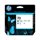 Original HP 70 C9404A Matte Black Cyan Printhead