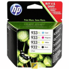 Original HP 932 XL Black 933 XL C M Y High Capacity 4 Ink Cartridge Pack