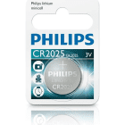 Philips CR2025 3V Lithium Coin Cell Battery 1 Pack