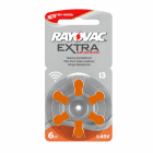 Rayovac 13 Extra Advanced Hearing Aid Batteries 6 Pack