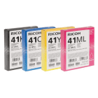 Ricoh GC41L B C M Y Original Black Colour Gel Cartridge Multipack