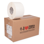 Zebra PolyE 3100T Gloss 3011713 Original White Label Roll 102mm x 152mm 4 Pack 4 x 950 Labels